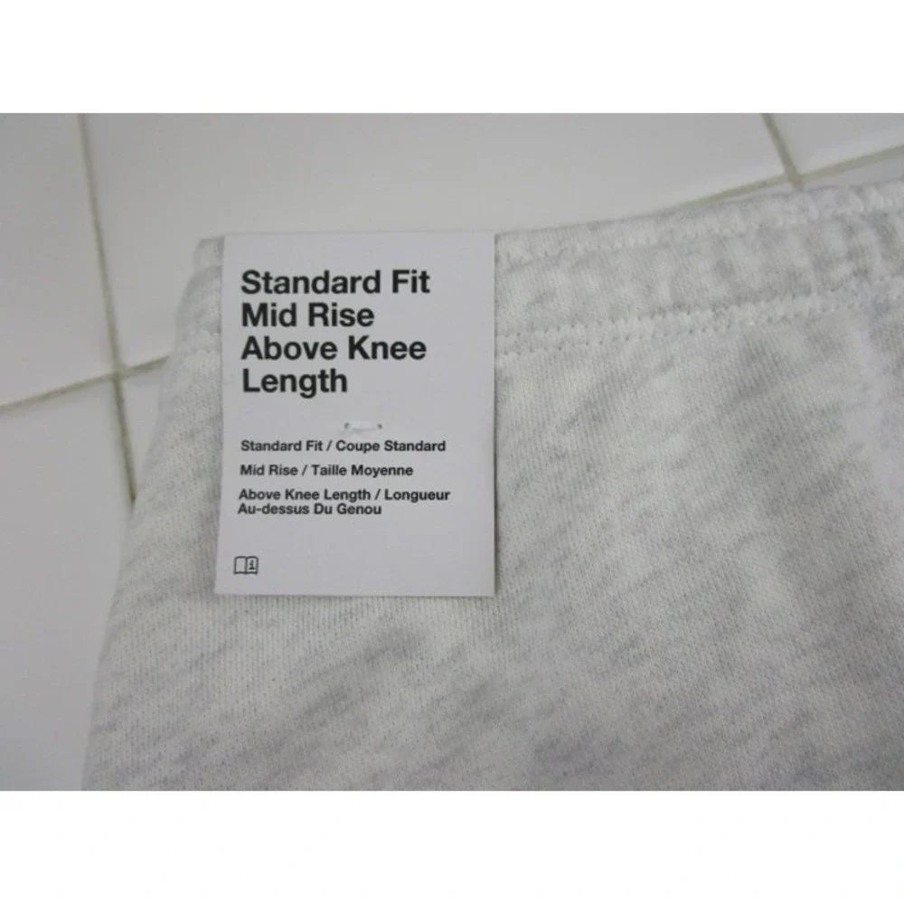 Nike Mid Rise Terry Mini Skort Light Gray Tennis Women's XS HJ1274-051